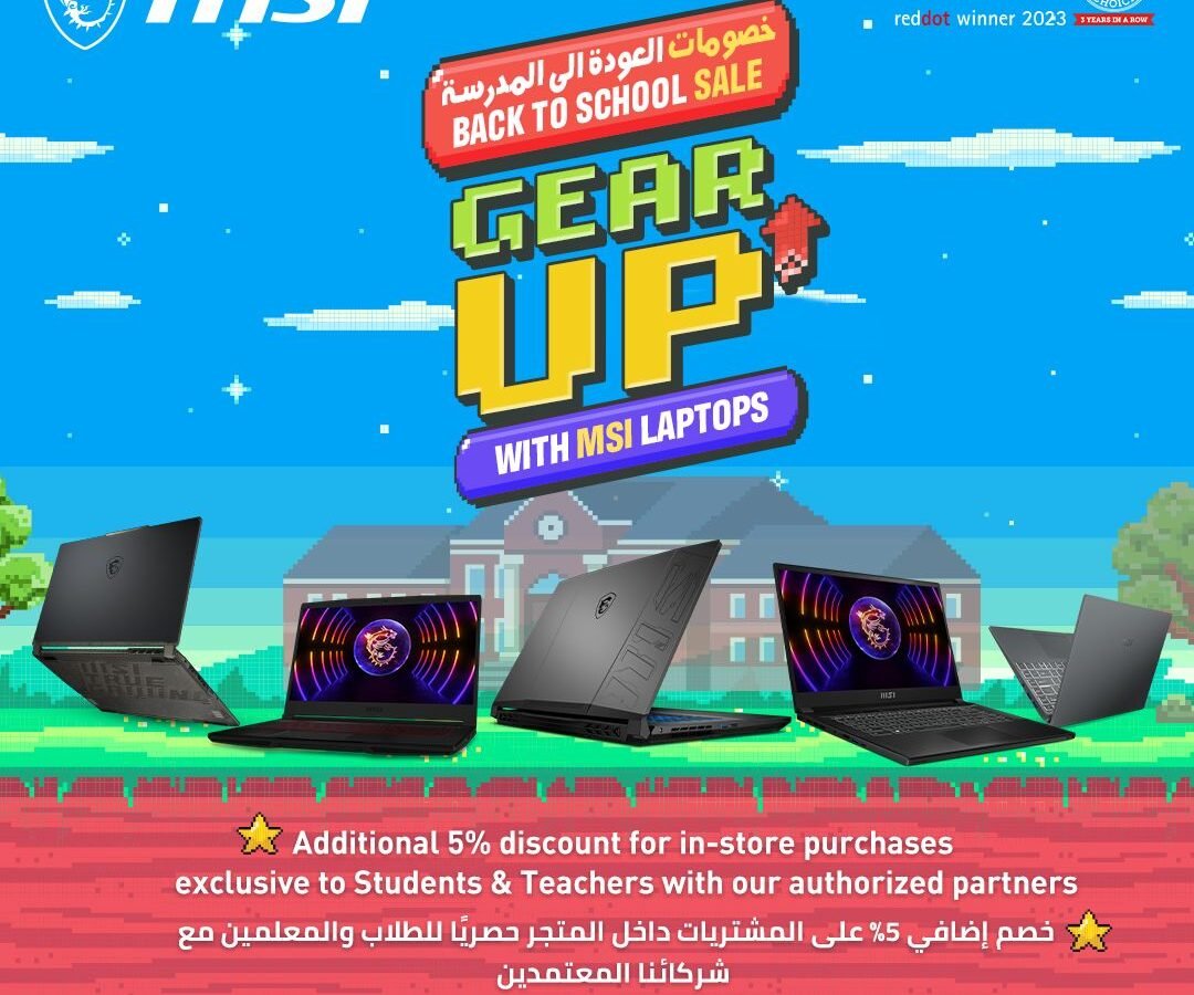 MSI features Back-To-School 2023 offers for UAE