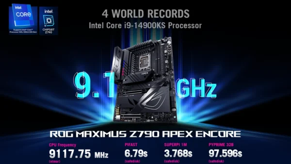 ASUS ROG Maximus Z790 Apex Encore Breaks Four World Records