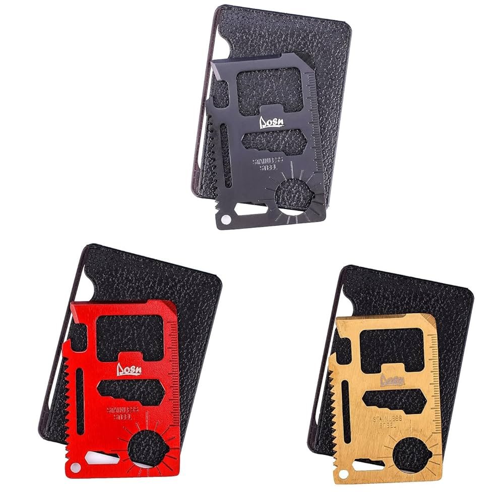 DLOSN 11‑in‑1 Wallet Multitool Card