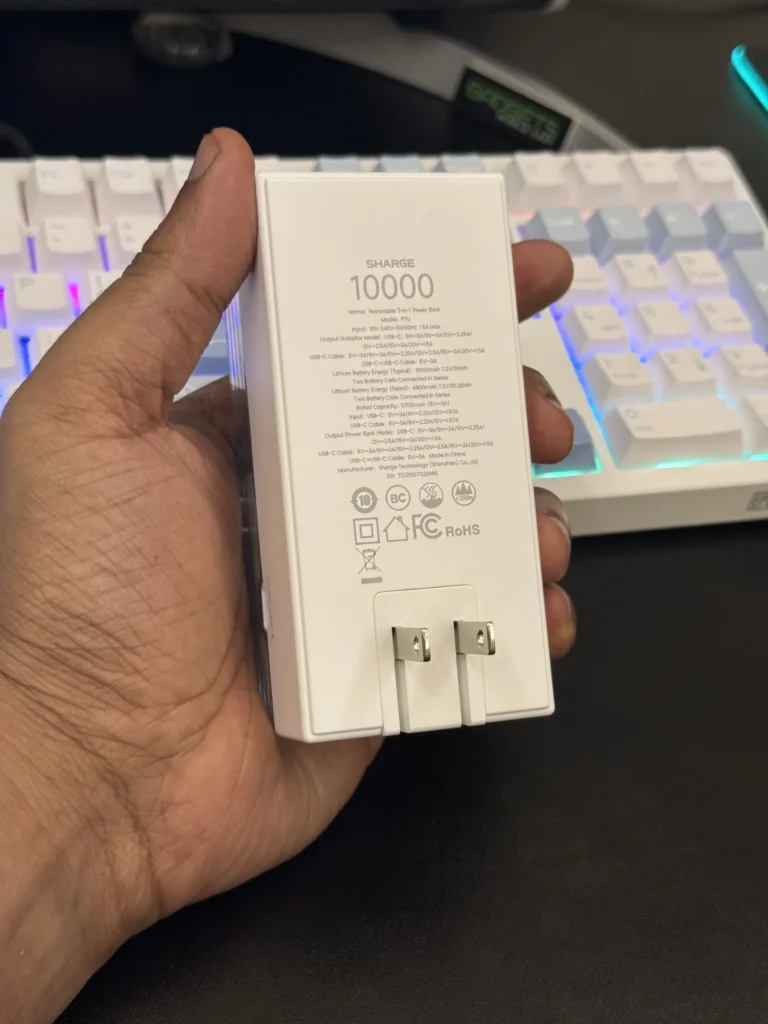 Sharge Retractable 3-in-1 Power Bank Review