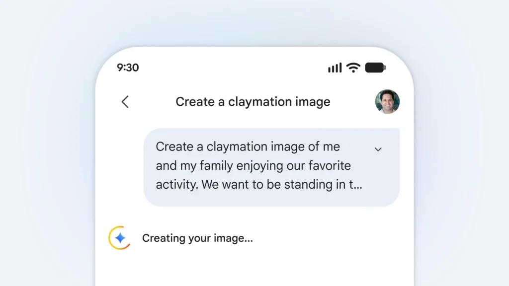 Google Gemini personalised image generation Google Photos library