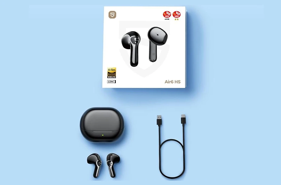 SoundPEATS Air6 HS semi-in-ear wireless earbuds review