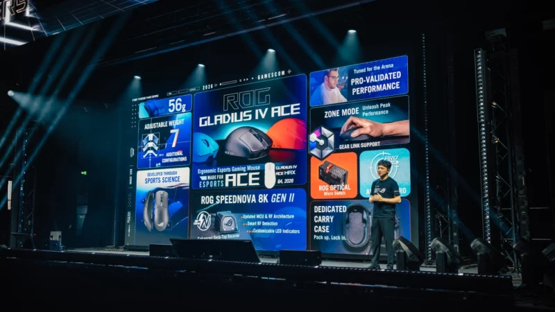 ASUS ROG Gamescom 2026 Lineup: 720Hz OLED Monitors, New Mice, and a WiFi 8 Router