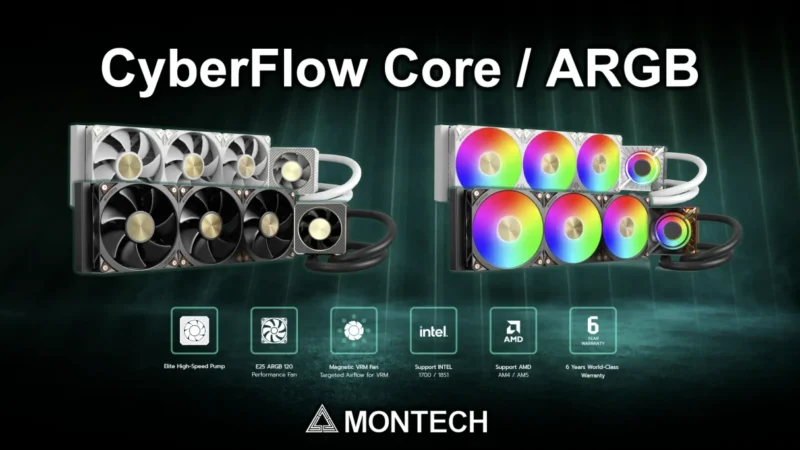 MONTECH Redefines Flagship LiquidCooling with the All-New CyberFlow